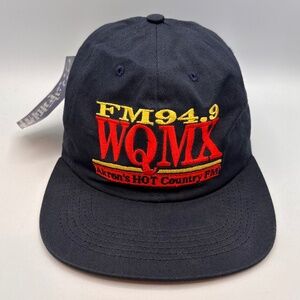 Vintage Graffiti FM 94.9 WQMX Akron Country Music Retro Snapback Hat with Tags!